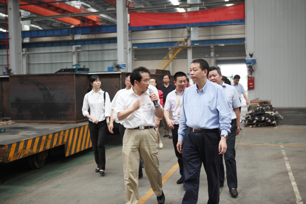 長(zhǎng)沙市委常委文樹勛一行調(diào)研山河智能