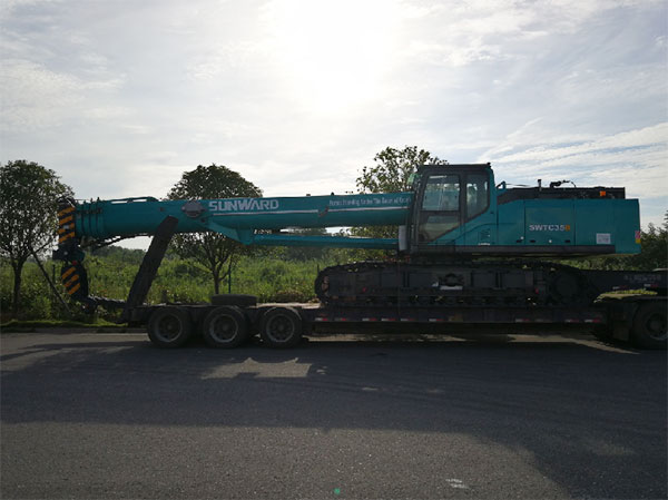 山河智能全新一代SWTC35B起重機(jī)征戰(zhàn)越南