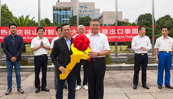 掘金一帶一路，山河智能中大挖大批量出口泰國