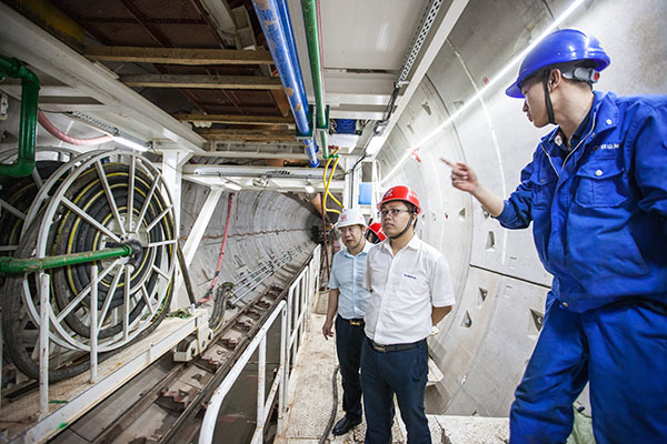 中鐵山河盾構機雙線掘進 全力攻堅長沙地鐵5號線