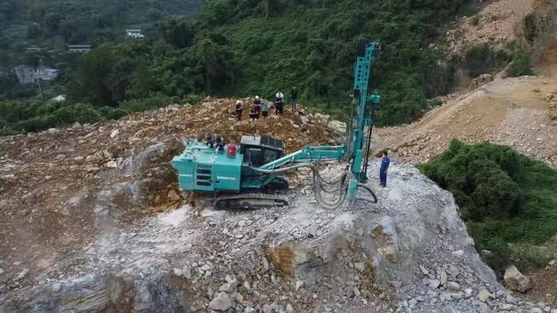 助力綠色礦山建設，山河智能“鑿巖先鋒”SWDH系列頂錘鉆機大展身手